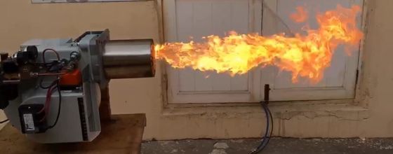 Stable Waste Vegetable Oil Burner Double Fire Stage Apply To Boiler / Reactor