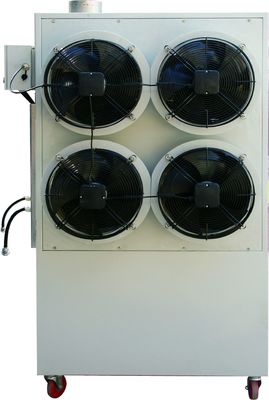 Eco Friendly Cooking Oil Heater 12000 M3 / H Air Output With 0.6 Kw Fan Motor supplier