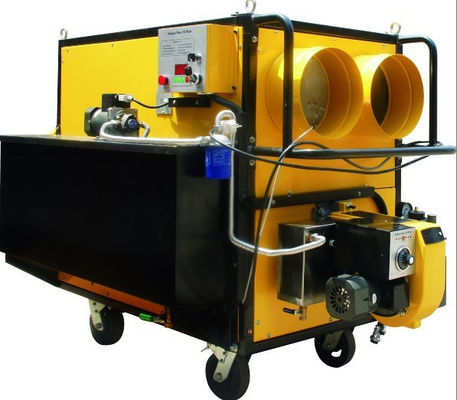 Durable Chicken Waste Oil Heater SS Combustion Chamber With Four Wheel